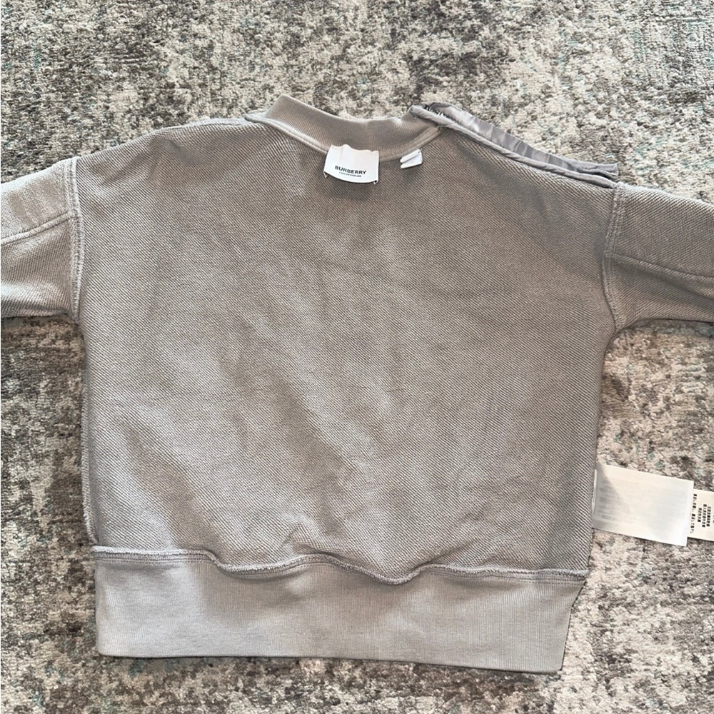 Burberry Boys Light Grey Timothie Top-padded Sweatshirt Size 3Y - Picture 6 of 9